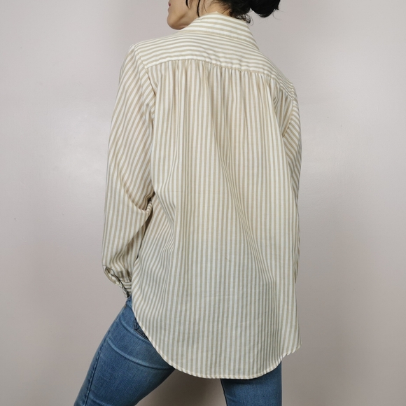 Vintage minimalist Large button up blouse shirt - Picture 2 of 9